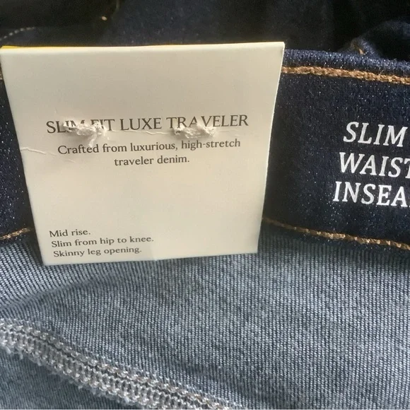Banana Republic 33 x30 jeans slim fit luxe traveler Men's Dark Blue Jeans